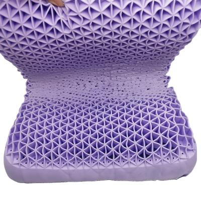 China 4d mesh anti-static negative ion washable strip gel pillow with custom fabric knitting pillow cover for sale