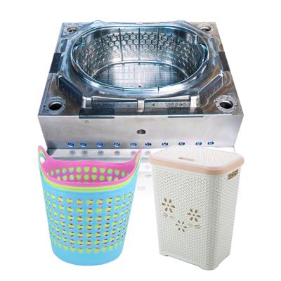 China Custom Steel Mold Steel Home Custom Plastic Lid Lid Storage Basket Home Use Wash Laundry Hamper Plastic Injection Molding Molds for sale