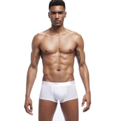 China Mature Men's Elastic Waist Solid Color Boxer Modal Breathable Briefs Antibacterial Bottoms for sale