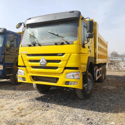 China 6x4 Diesel gebruikte dump truck tipper tweedehands Howo 371hp Te koop