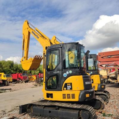 China Excavadora Komatsu PC55 de segunda mano de 5,5 toneladas Mini Excavadora de tipo pequeño en venta