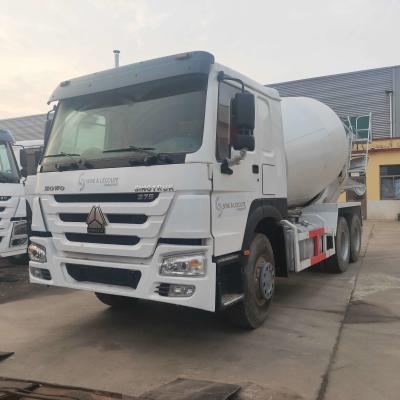 China HOWO 375 Gebruikte cementtrucks Oude betonmixer Te koop