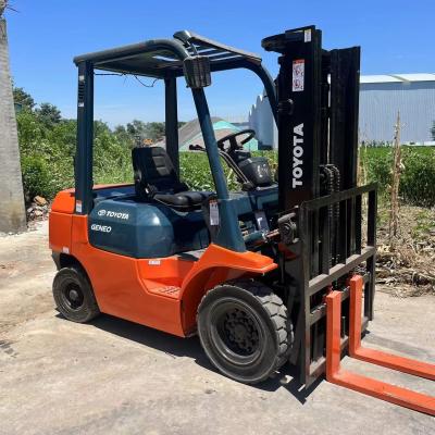 China Used Toyota Forklift 3.5T Small Secondhand Material Handler for sale