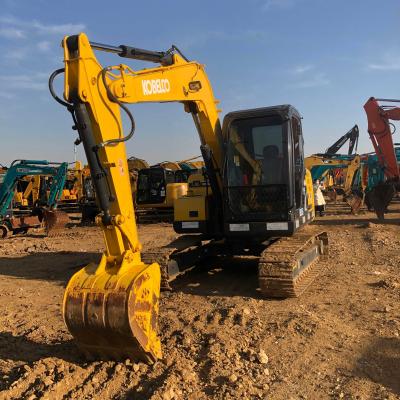 China Excavadora mini Kobelco Digger SK75 de segunda mano para trabajos a pequeña escala en venta