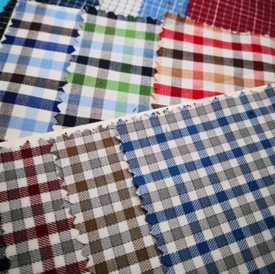 China Anti Static Yarn Dyed Fabric For Shirts Check 100% Cotton Fabric for sale