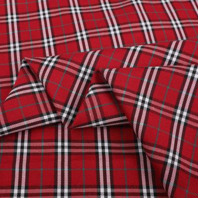 China Anti Static Yarn Dyed Fabric For Pants Check Polyester / Cotton Fabric for sale