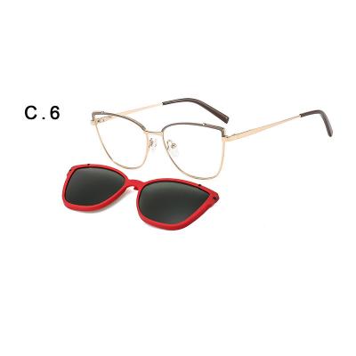 China yasee myopic glass 2022 new style matel sunglasses cut on glass cat eyewear sunglasses for women for sale