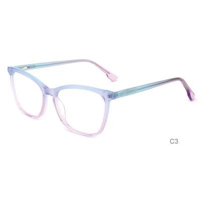 China Good high quality myopic oval frame acetate glass plastic glasses optical frames 2021 fashion glasses for sale