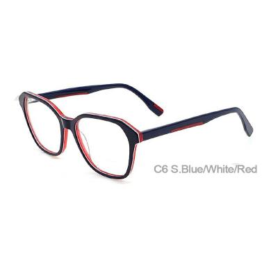 China New Model Fashion Eyewear Glasses Frame Myopic Frame Optical Frames Stock Acetate Frames Optical Eyewear Glasses for sale