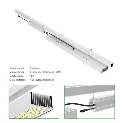 China Luz de cultivo LED para invernaderos comerciales Iluminación complementaria para sistemas hidropónicos en venta