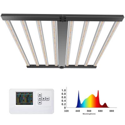 China Foldbale Hydroponics LED Grow Lights 6 Bars Agricultual Led Grow Light For Veg Flower for sale