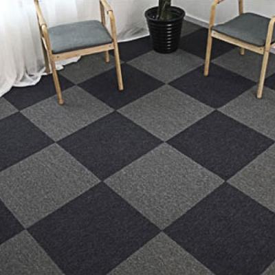 China Low Traffic Washable Home Use Woven Polyester Carpet Tiles 30x30cm for sale