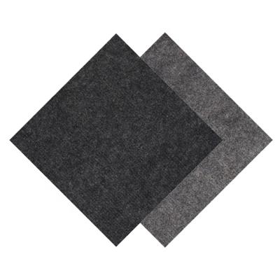 China Self Adhesive Pile Anti-Slip Bedroom Loop Carpet Tiles 500*500mm for sale