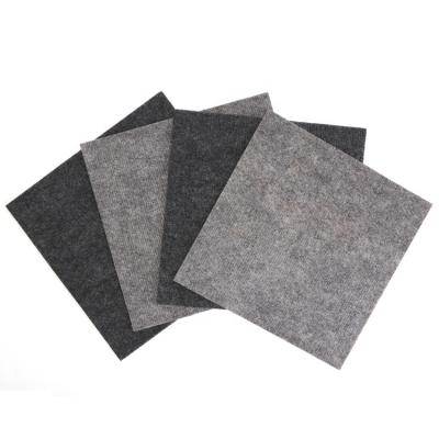 China Zero Formaldehyde Anti-Slip Self Adhesive Rectangle Soundproof Carpet Tiles for sale