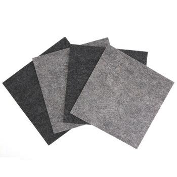 China Eco-friendly Newcomer Deep Washed Sticky Nonwoven Carpet Tiles 50x50 for sale