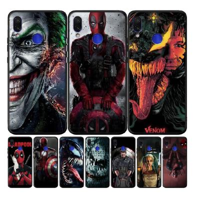 China Matte Black TPU Case Death Pool Silicone UV Printing Cover For Xiaomi MI CC9 A3 LITE 10 PRO REDMI 9 NOTE 10X K30 POCOPHONE F1/F2 For All Xiao Phones for sale