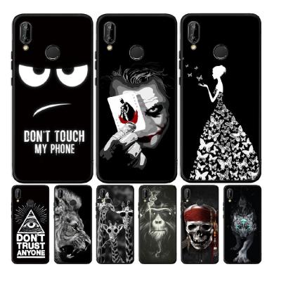 China Animal Black Matte TPU Silicone Case UV Printing Cover For Huawei Mate 10 P40 P30 nova 8X 8C 8 20 Honor 9 10 20 Lite 7A Pro For All Huawei Phone for sale