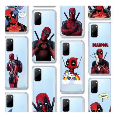 China Marvel Deadpool TPU Case For Samsung S20 Plus UV Printing Silicone Cover For Note20 Ultra A21S A11 A21 A31 A41 A01 Core A30 For All Sumsung Phone for sale