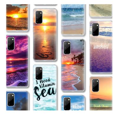 China View Sunset Beach TPU Case For Samsung S20 Plus UV Printing Silicone Cover For Note20 Ultra A21S A11 A21 A31 A41 A01 Core A30 For All Sumsung Phone for sale