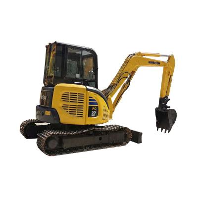 China Used construction machinery komatsu mini excavator 5.5 ton/Komatsu PC55MR mini digger for sale for sale