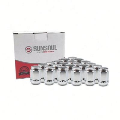 China SUNSOUL 17 Automotive Car Hex Nut and Lock Set Car Spline Wheel Lock Nut for sale