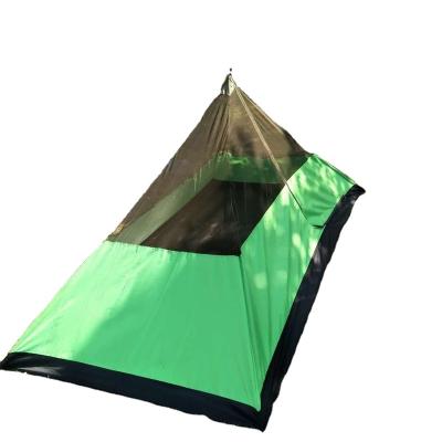 China Outdoor UV Protection Glamping Mosquito Repellent Tent/Factory Wholesale Waterproof Portable Triangle Tent /Stocked With Zipper Door for sale