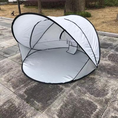 China UV Protection/Waterproof Full Automatic Quick Opening Windproof Folding Tent /Stocked Seaside Instant Outdoor Sunscreen Egress Beach Folding Tents for sale