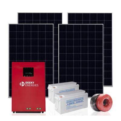 China Home Factory Manufacture Various 5000W Energy Lighting Solar System Home Power for sale