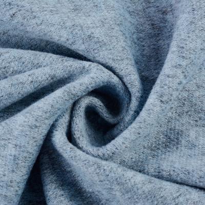 China Wholesale Price Brushed Sueded Soft And Warm Blend Hacci Angora Knitting Fabric For Winter Garment for sale