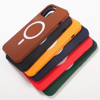 China magsafing Silicone Shockproof Magnetic Shockproof Magnetic Case Phone Phone Case For iPhone 12/13 Phone Cover for sale