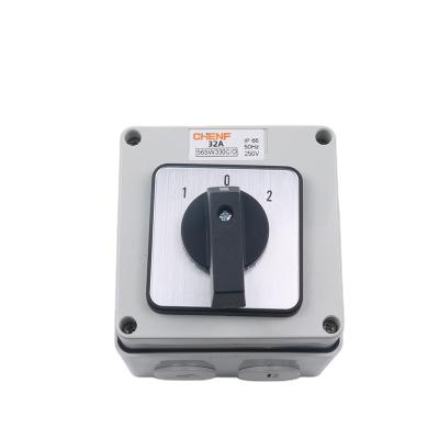 China CHENF 500V 3Phase 3Poles 20A 32A 63A 56SW320C/O Australia Waterproof Changeover Switch Industrial Standard Time Protector for sale