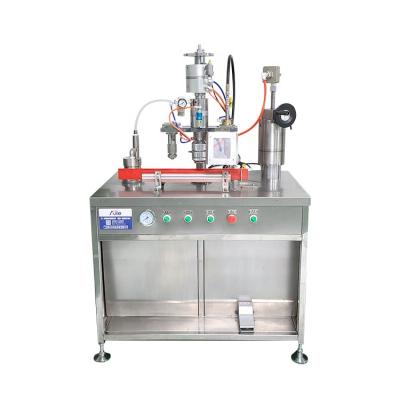 China Durable High Quality 3 In 1 Aerosol Liquid Gas Filling Machine Crimp Seal Inflating Equipment for sale