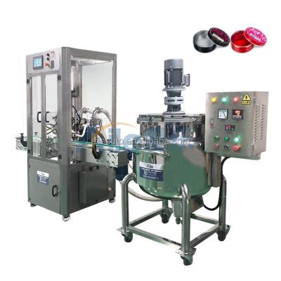 China Work Efficiently Solidy Hair Wax Strip Candle Filling Machine Hot Filling Bottleing Mixer for sale