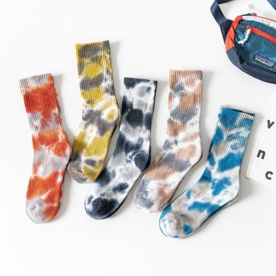 China Sporty men and women new tie-dye tube bangs European and American CIA fashion street sports couple high socks neutral for sale