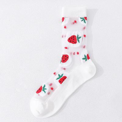 China 2021 Cheap Wholesale Colorful Summer Crew Ladies Quick Dry Knitted Slouchy Socks for sale