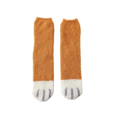 China Antibacterial Many Available Poly Colors Fuzzy Fluffy Fancy Colorful Casual Ladies Socks for sale