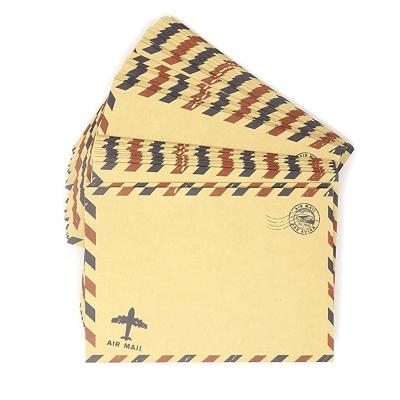 China High Quality Customized Printing Antique Gift Envelope Airmail Kraft Paper Mailing Envelope for sale