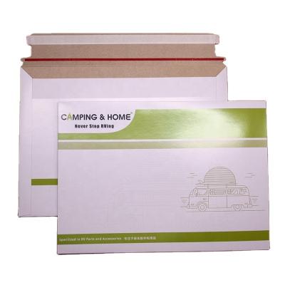 China Business& 9 x 11.5 Inch Self-Seal Kraft Cardboard Mailing Envelope Custom Purchase Mailers for Pictures and Photos Documents for sale