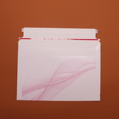 China Business& Custom Size C4/C5/C6 Rigid Cardboard Envelope Shopping Mailer With Clear PVC Window Custom Printed Hard Cardboard Shipping Mailers for sale