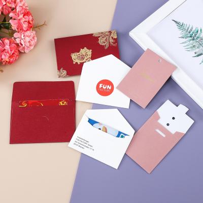 China Wholesale Gift Envelope Cardboard Paper Business Invitation Gift Greeting Cards Packaging Paper Envelope for sale