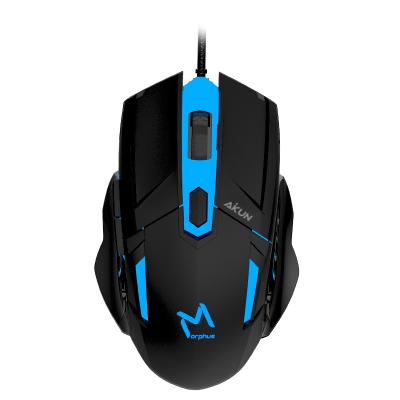 China 3D Gaming Optical Programmable Mouse 3200DPI 7 Colors Backlight Gaming Mouse GX51 for sale