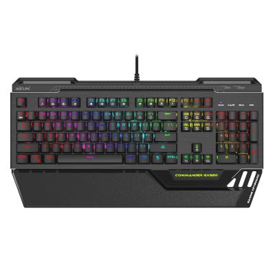 China Palm Rest Aikun GX920 RGB Mechanical Gaming Keyboard, Waterproof, Multi-Function Two Keyboard 108 Keys Multimedia Keys Wired USB 2.0 CE for sale