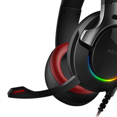 China Multicolor Cable Backlight Circumaural 7.1 Surround Gaming Headphone RGB Durable And Lightweight Construction for sale