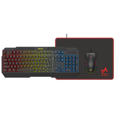 China For Game AIKUN 3 IN 1 Color Mousepad-3 Color Gift Combo-Game Keyboard and Backlight Mouse Box Under 18 inch for sale