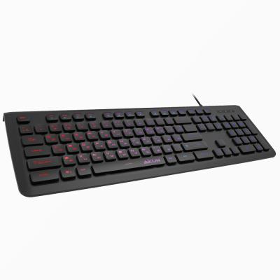 China Teclado Plug and Play Ultra Slim Rainbow Backlight Keyboard KB620LR for sale