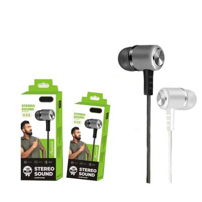 China Good Quality K68 Earphone Wired Portable Earphone In-Ear Oraimo Headset Earpiece For Mobile Phone for sale