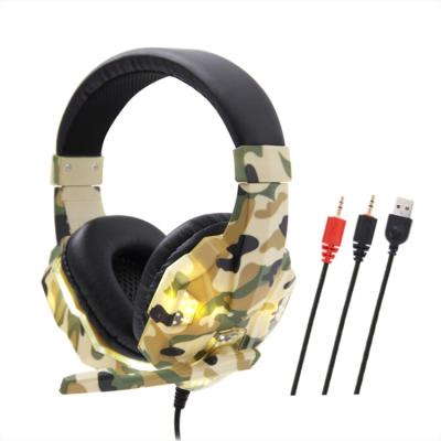 China 2021 Custom Earphone Wholesale 3.5mm Gaming Earphones Stereo Edge Gaming Headset Headphones for sale