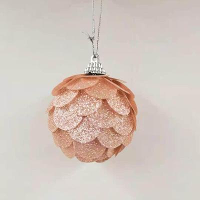 China Custom PVC+foam Hanging Christmas Tree Ball Bauble Decoration for sale