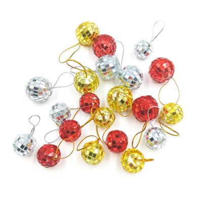 China ABS Christmas Tree Ornament Disco Ball Christmas Mirror Hanging Disco Ball for Party Decoration Disco Dance Decoration for sale