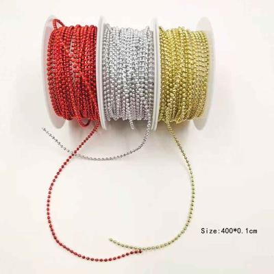 China Folk Art Wholesale Low Price With High Quality Stainless Steel 1mm Metal Ball Bead Chain for sale